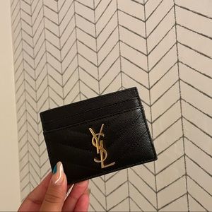 YSL MATELASSÉ CARD HOLDER